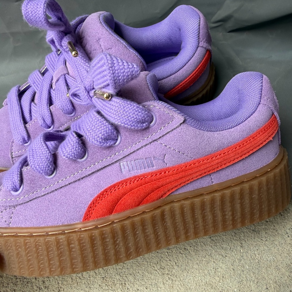 PUMA x Rihanna FENTY Creepers Purple Suede Platform Sneakers Women’s 4.5 NWOT - Picture 7 of 9